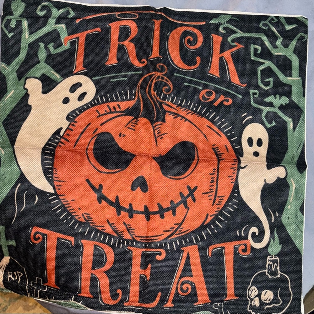 2 New Halloween Throw Pillow Covers—Keep It Creepy - Picture 3 of 7